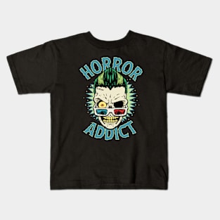 Horror Addict 3D Skull Kids T-Shirt